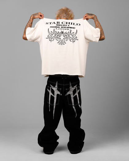 Loiter Star Child Pocket T-Shirt Off White