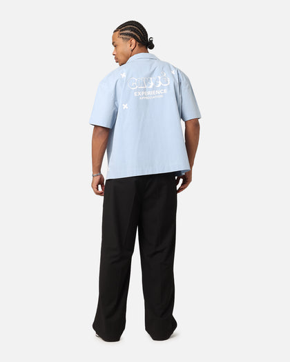 Carre Rose Experience Button Up Shirt Blue