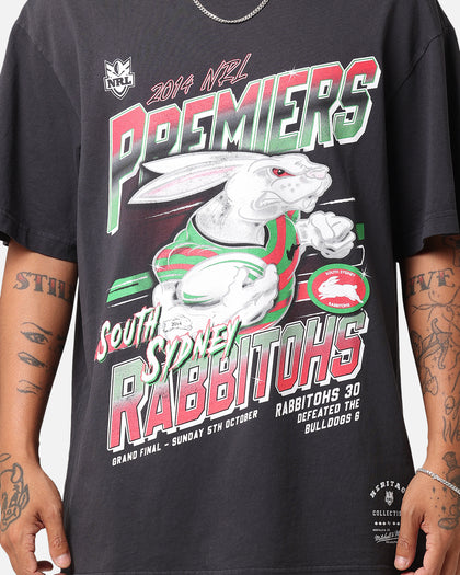 Mitchell & Ness South Sydney Rabbitohs 2014 Grand Final T-Shirt Faded Black