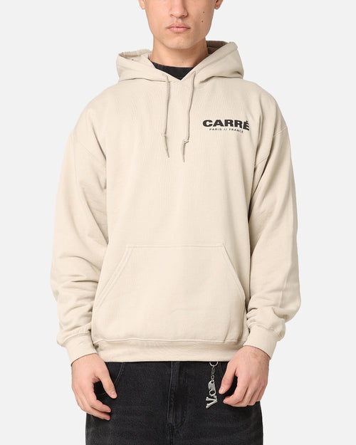 Carre Logo Hoodie Sand