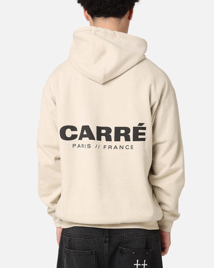 Carre Logo Hoodie Sand