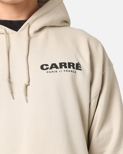 Carre Logo Hoodie Sand