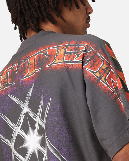 Loiter Marvel X-Men Wolverine Overprint T-Shirt Vintage Charcoal