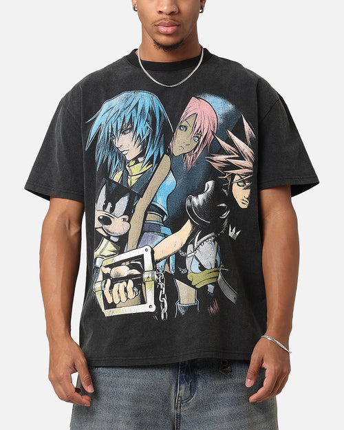 Goat Crew X Kingdom Hearts Poster Heavy T-Shirt Vintage Black