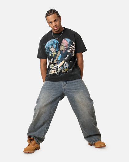 Goat Crew X Kingdom Hearts Poster Heavy T-Shirt Vintage Black
