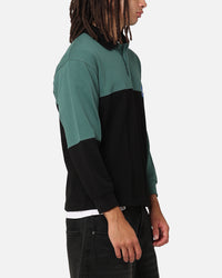 Carre Block Rugby Polo Shirt Green/Black