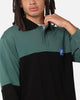 Carre Block Rugby Polo Shirt Green/Black