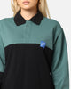 Carre Block Rugby Polo Shirt Green/Black