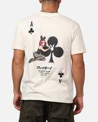 Playboy Ace Of Clubs T-Shirt Sand