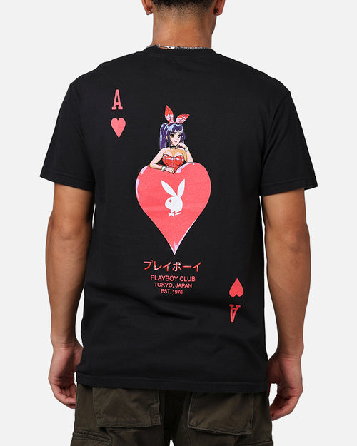 Playboy Ace Of Hearts T-Shirt Black/Red