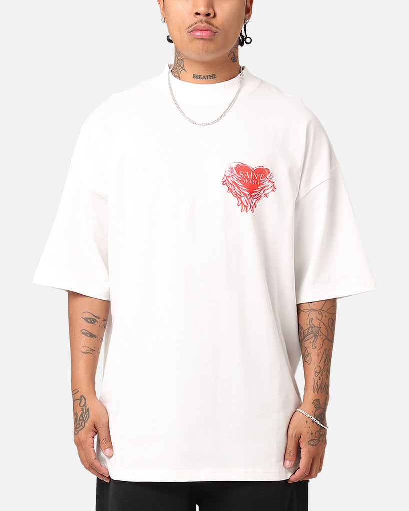 Saint Morta Angelic Heart T-Shirt Off White | Culture Kings US