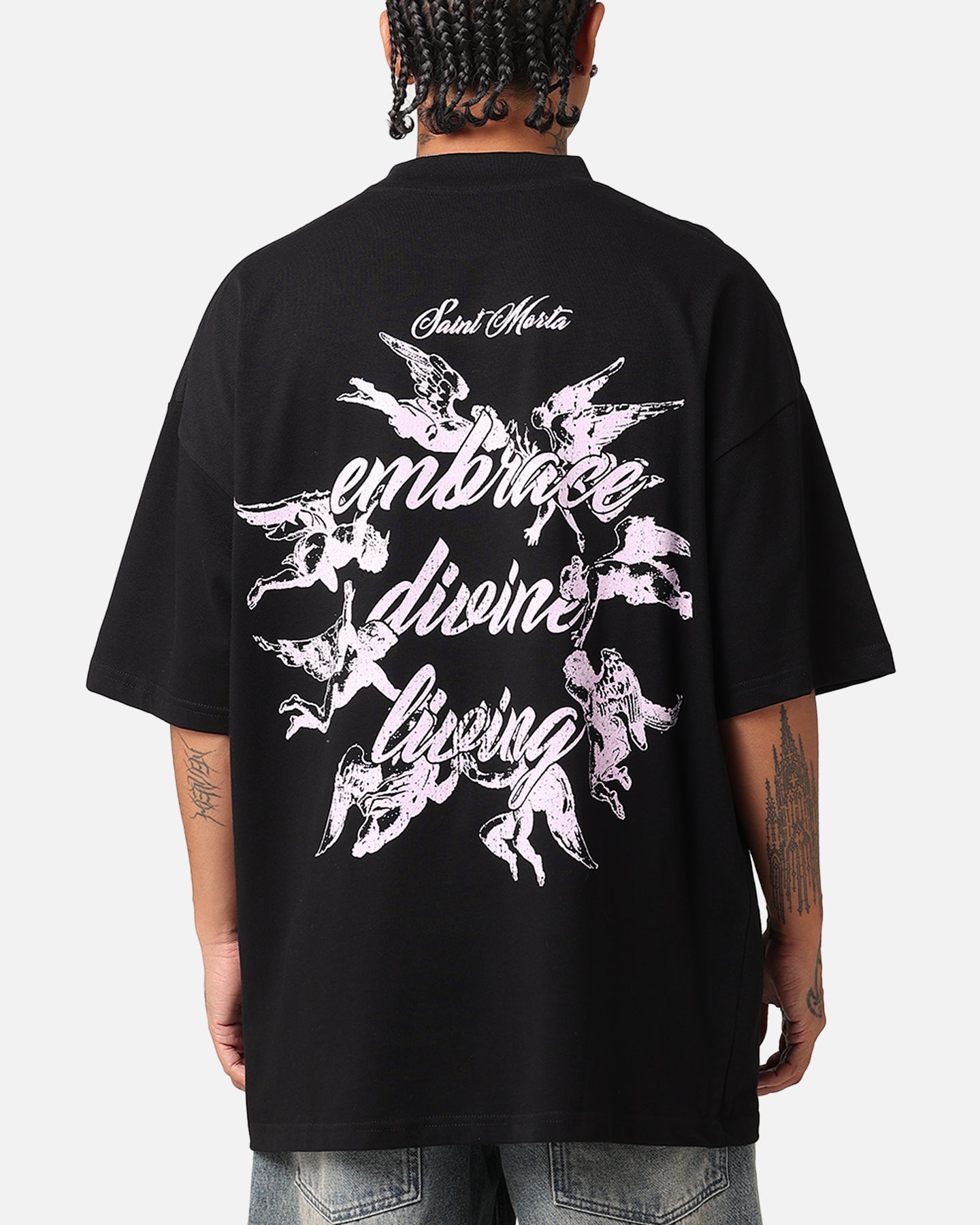 Saint Morta Divine Living T-Shirt Black | Culture Kings US