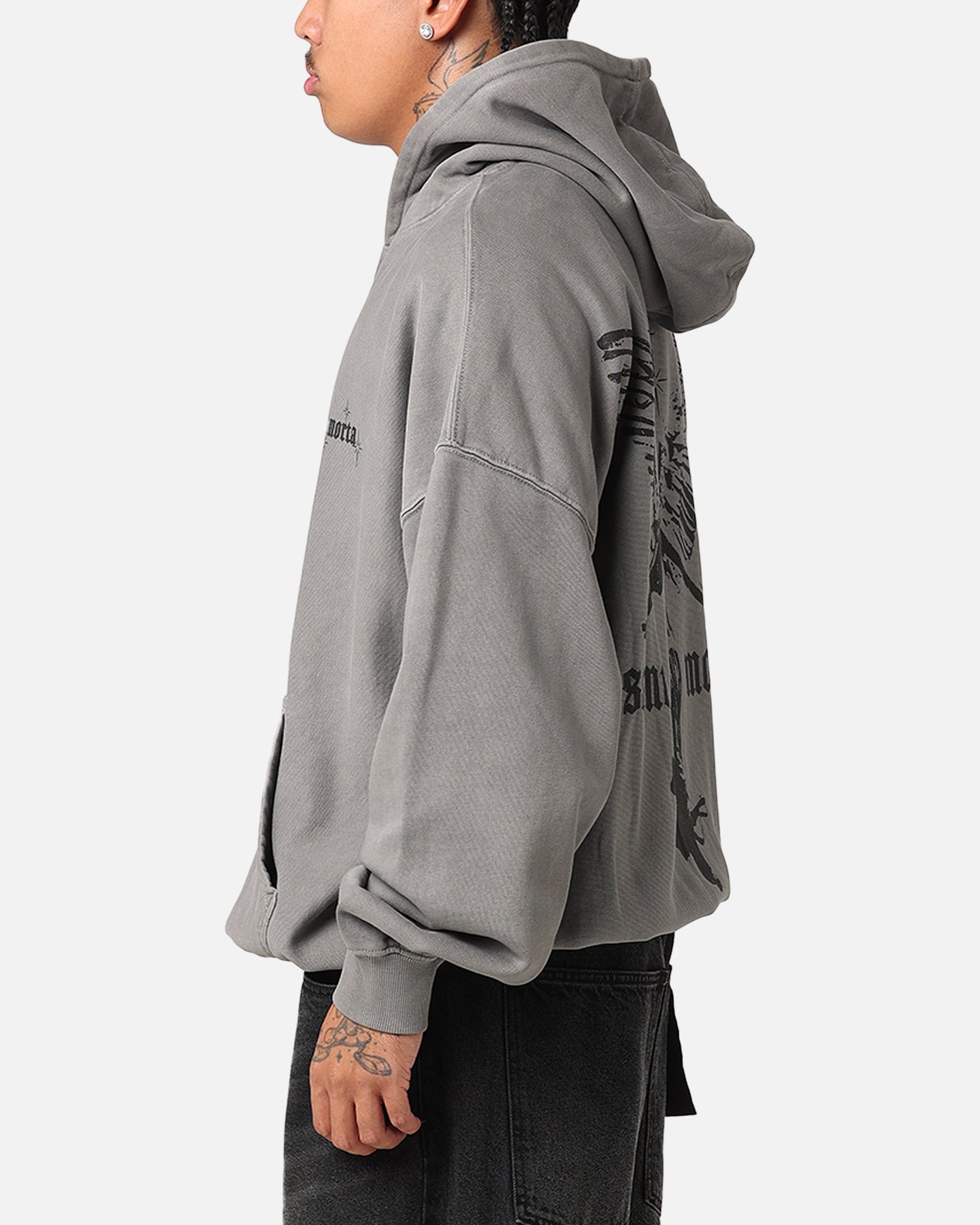 Saint Morta Ethereal Hoodie Washed Charcoal | Culture Kings US
