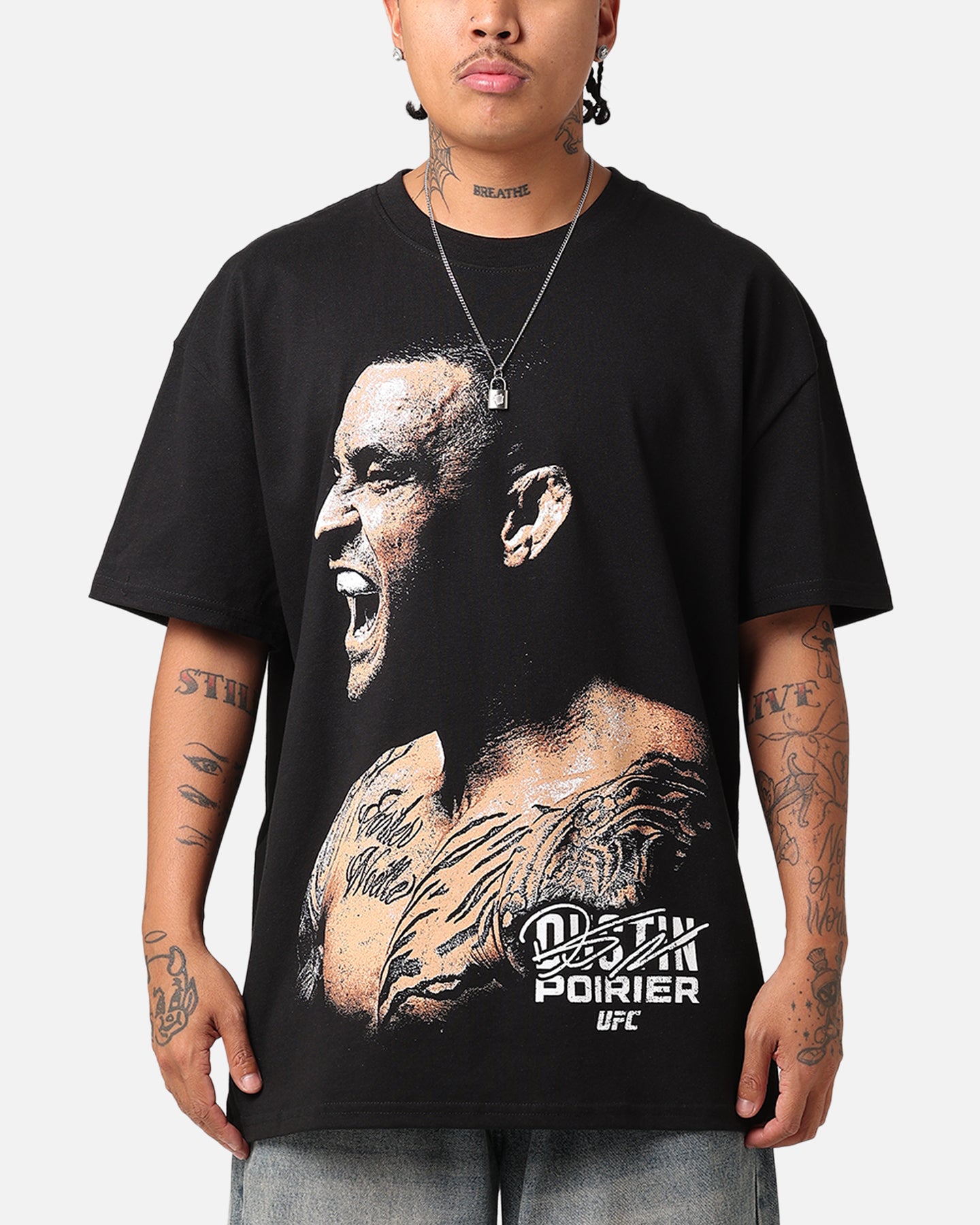 UFC By Culture Kings Dustin Poirier Heavy T-Shirt Black | Culture