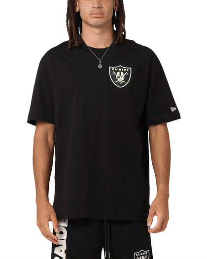 New Era Las Vegas Raiders Oversized Glow T-Shirt Black