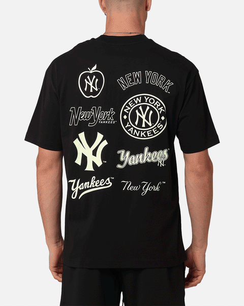 New Era New York Yankees Oversized Glow T-Shirt Black | Culture