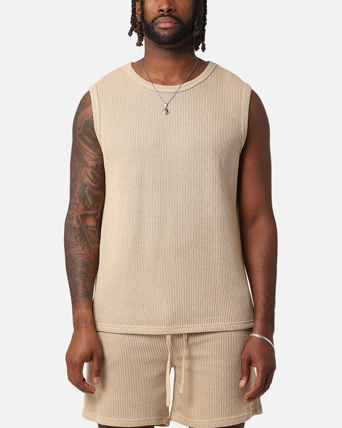 XXIII Broad Knit Singlet Tan