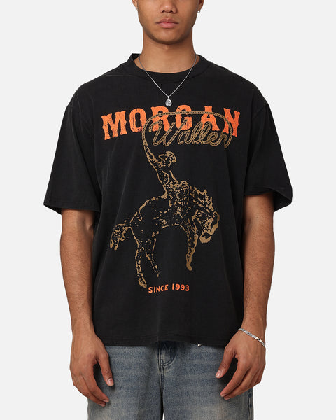 Morgan Wallen Cowboy T-Shirt Washed Black | Culture Kings US