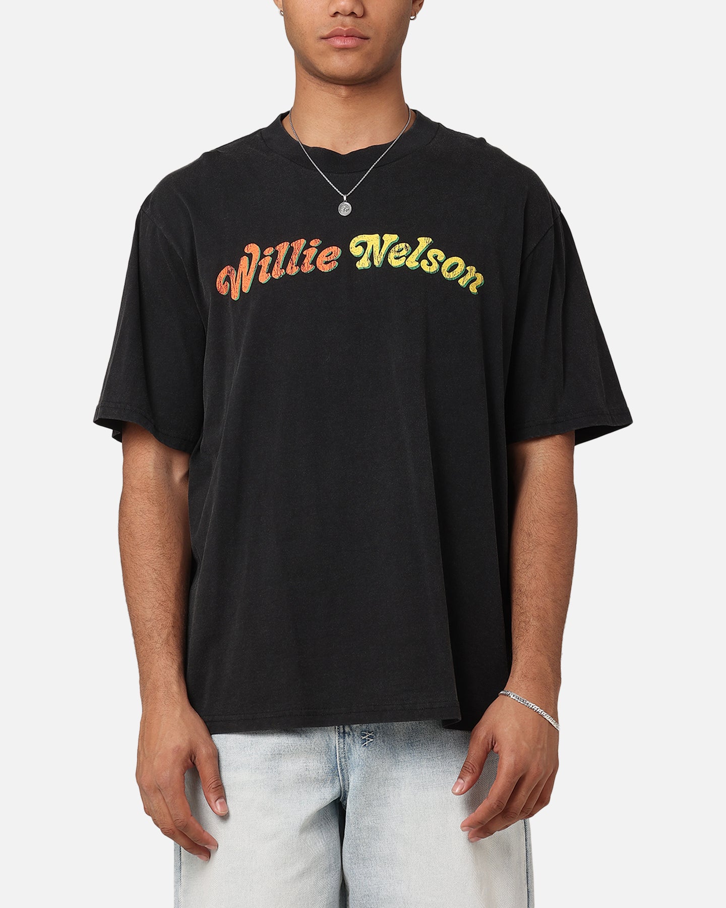 Willie Nelson Willie Nelson T-Shirt Washed Black | Culture Kings US