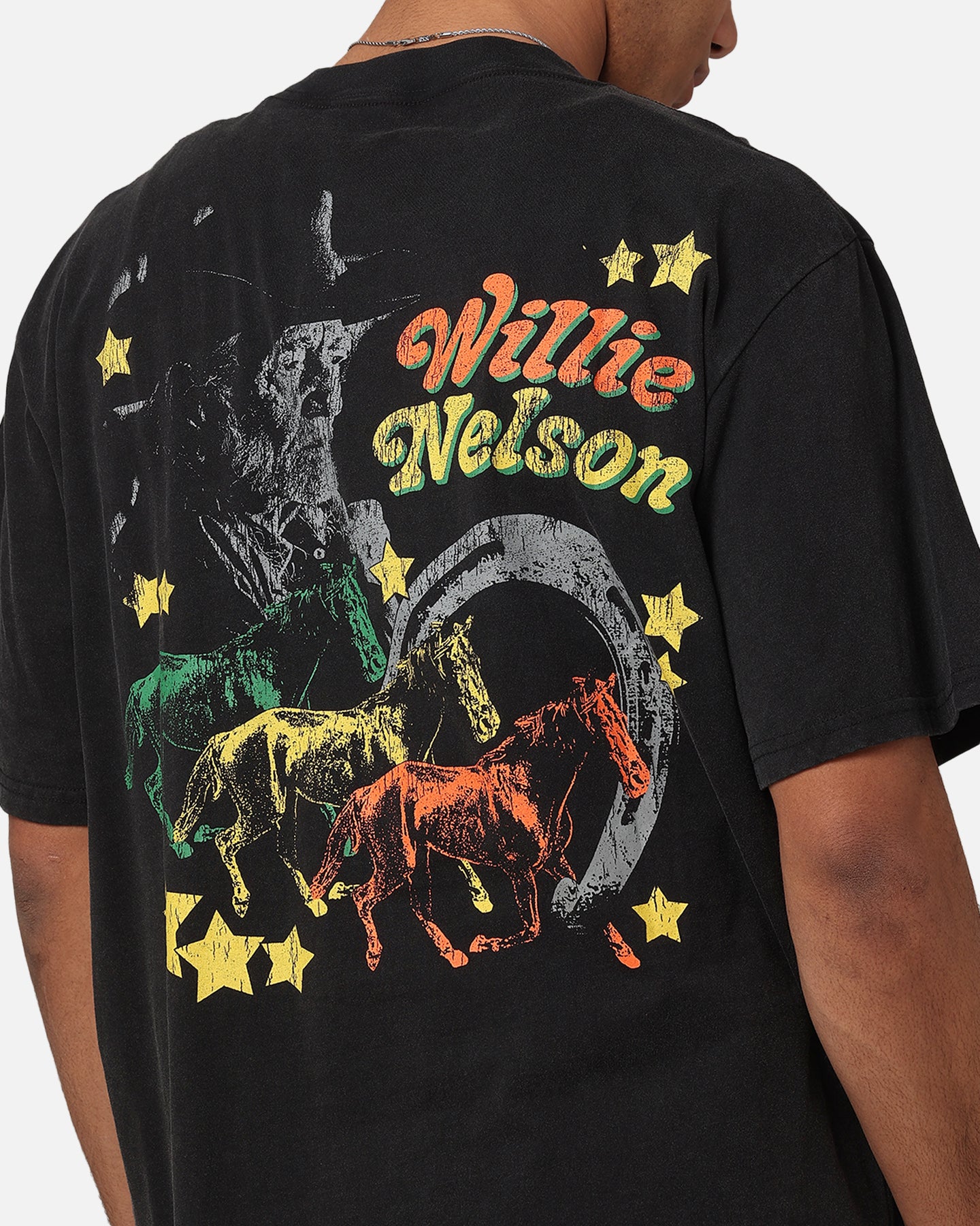 Willie Nelson Willie Nelson T-Shirt Washed Black | Culture Kings US
