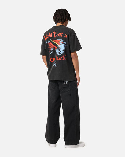 American Thrift X DC Batman The Joker Magic Trick Heavy T-Shirt Vintage Black