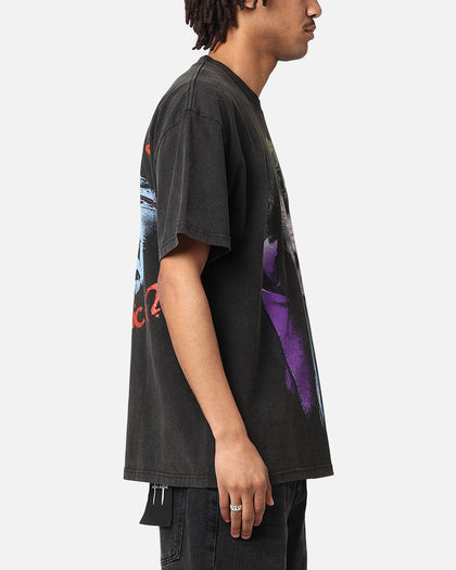 American Thrift X DC Batman The Joker Magic Trick Heavy T-Shirt Vintage Black