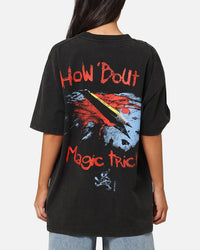 American Thrift X DC Batman The Joker Magic Trick Heavy T-Shirt Vintage Black