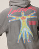 Loiter Human Condition Hoodie Washed Charcoal