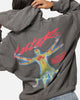 Loiter Human Condition Hoodie Washed Charcoal