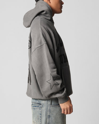 Loiter Training Day Hoodie Washed Charcoal