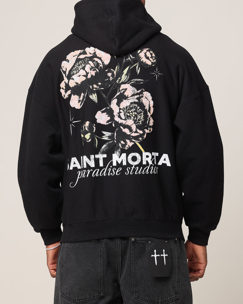 Saint Morta Wildflower Hoodie Black | Culture Kings US