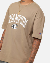 Champion Heritage Varsity Graphic T-Shirt Whole Wheat Khaki