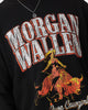 Morgan Wallen Long Live Cowgirls Crew Long Sleeve T-Shirt Washed Black