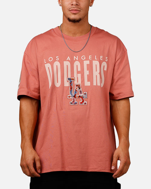 Pro Standard Los Angeles Dodgers 'Dodgers Tapestry' T-Shirt Rose