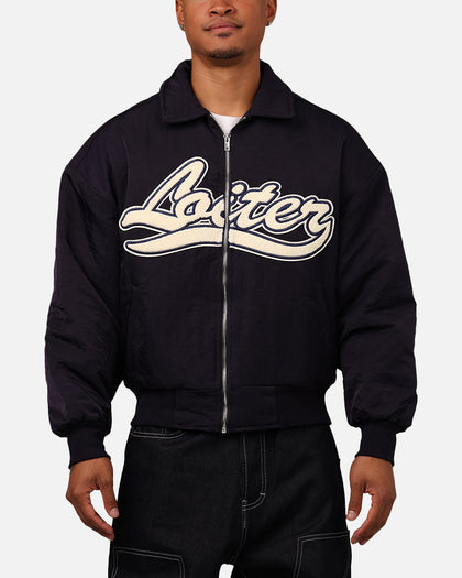 Loiter Pitch Varsity Jacket Navy