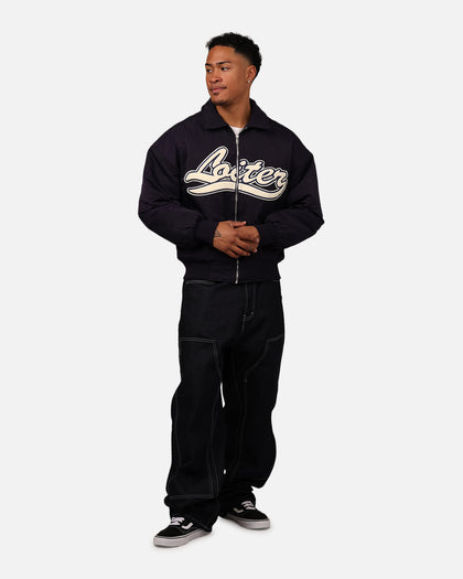 Loiter Pitch Varsity Jacket Navy