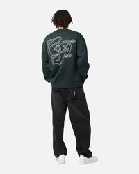 Carre C.A Monogram Crewneck Pine Green