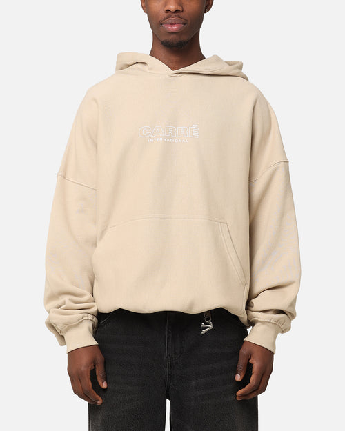 Carre Out Motion Hoodie Stone