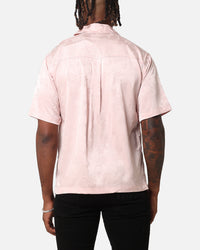 XXIII Carry Satin Button Up Shirt Pink