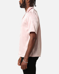 XXIII Carry Satin Button Up Shirt Pink