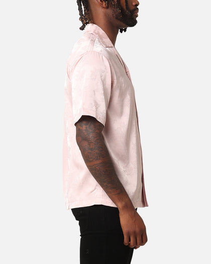 XXIII Carry Satin Button Up Shirt Pink