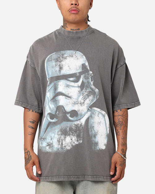 Star Wars Vader & Stormtrooper Vintage Vintage T-Shirt Washed Charcoal