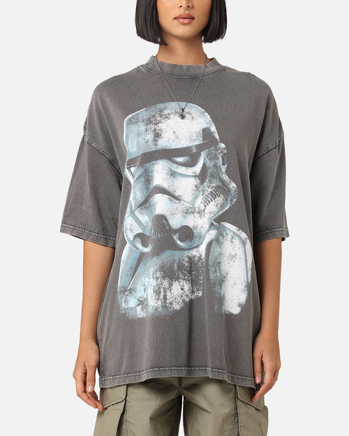 Star Wars Vader & Stormtrooper Vintage Vintage T-Shirt Washed Charcoal