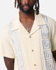 XXIII Hellas Linen Button Up Shirt Off White/Blue