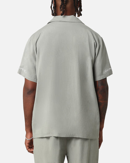 XXIII Serene Linen Button Up Shirt Sage Green