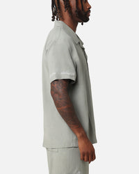 XXIII Serene Linen Button Up Shirt Sage Green