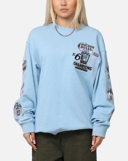 Mitchell & Ness Chicago Bulls 'UNC To Chicago' Champions Crewneck Light Blue