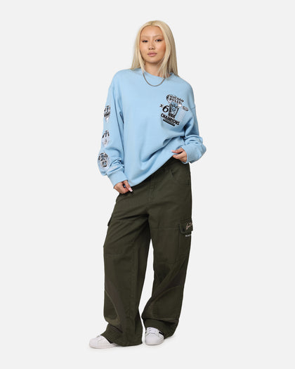 Mitchell & Ness Chicago Bulls 'UNC To Chicago' Champions Crewneck Light Blue