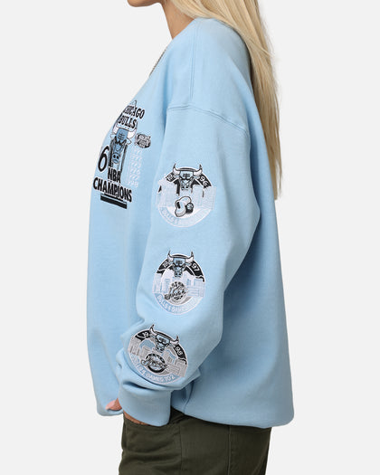 Mitchell & Ness Chicago Bulls 'UNC To Chicago' Champions Crewneck Light Blue