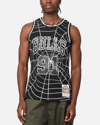 Mitchell & Ness Chicago Bulls Dennis Rodman 'Glow Web' Jersey Black